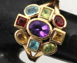 Bague Tutti Frutti en or jaune 18 cts, p