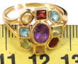 Bague Tutti Frutti en or jaune 18 cts, p