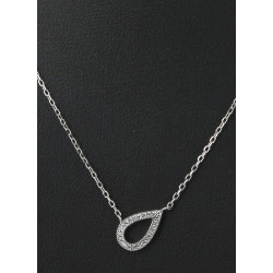 Petit collier en argent 925ème et motif 