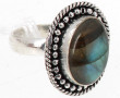 Bague en labradorite et argent 925ème, p