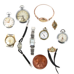 Lot de montres de gousset dont une de ma