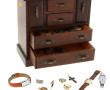 Coffret à bijoux garni de bijoux fantais