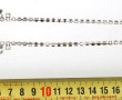 Collier en argent et strass blancs