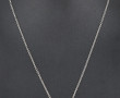 Pendentif en grenat et argent sur chaîne