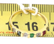 1/2 Alliance en or jaune 18 cts, poinçon