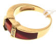 Bague jonc en or jaune 18 carats, poinço