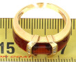 Bague jonc en or jaune 18 carats, poinço