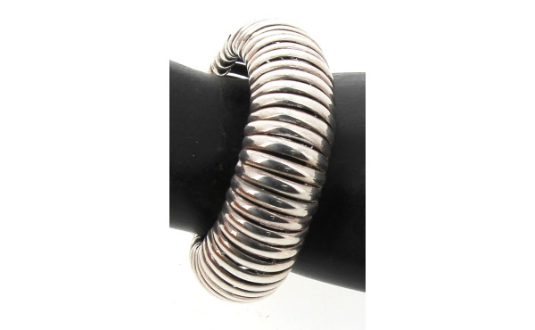 Bracelet jonc ouvrant en argent 925ème, 