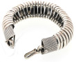 Bracelet jonc ouvrant en argent 925ème, 