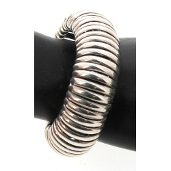 Bracelet jonc ouvrant en argent 925ème, 