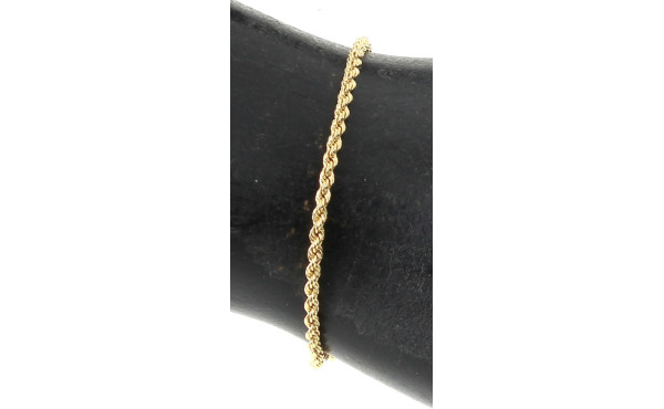 Bracelet en or jaune 750ème, poids 1,40 