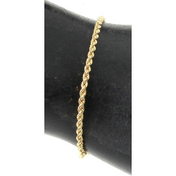 Bracelet en or jaune 750ème, poids 1,40 