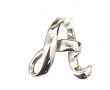 Pendentif "A" en or gris 750ème, poids 1