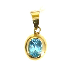Pendentif en or jaune 750ème, serti d'un