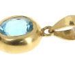 Pendentif en or jaune 750ème, serti d'un