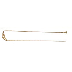 Collier accidenté en or jaune 9 cts et s