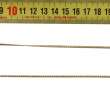 Collier accidenté en or jaune 9 cts et s
