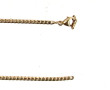 Collier accidenté en or jaune 9 cts et s