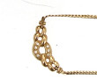 Collier accidenté en or jaune 9 cts et s
