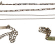 Lot comprenant 2 gourmettes en argent (1
