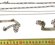 Lot comprenant 2 gourmettes en argent (1