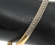 Bracelet jonc ouvrant en or jaune 18 car