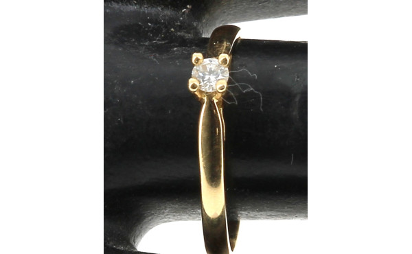 Bague solitaire diamant (env. 0,15/0,20 
