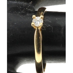 Bague solitaire diamant (env. 0,15/0,20 