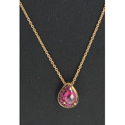Pendentif en or jaune 18 cts (750è) sert
