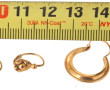 Deux paires de boucles d'oreilles vintag