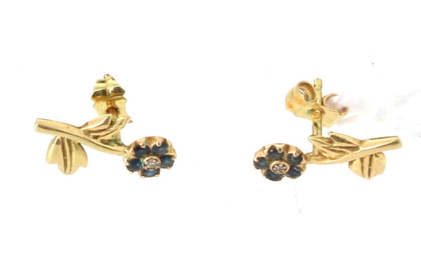 Paire de boucles d'oreilles en forme de 