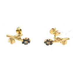 Paire de boucles d'oreilles en forme de 
