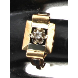 Bague années 30/40 en or jaune 18 carats