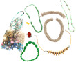 Lot de bijoux fantaisie : colliers, cein
