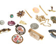 Lot de bijoux fantaisie : colliers, cein