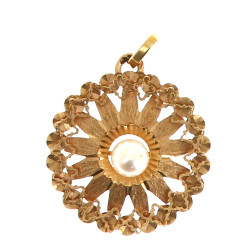 Pendentif en or jaune 18 cts, poinçon tê