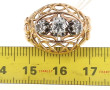 Bague dôme en or jaune 18 carats et plat