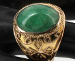 Importante bague jonc en or jaune, poinç