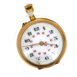 Petite montre de col ancienne en or jaun