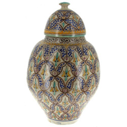 MAROC - Importante potiche couverte en c