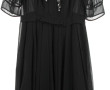 MARC JACOBS - Robe noire en soie et sequ