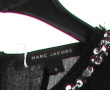 MARC JACOBS - Robe noire en soie et sequ