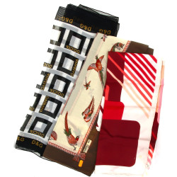 Lot de 3 foulards : carré MAGGY ROUFF Pa