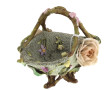 Petite coupe en forme de panier en porce
