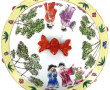 CHINE fin Xxème - Pot couvert en porcela