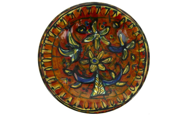 Paul YVAIN (1919-2007) - Assiette en faï