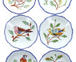 HENRIOT QUIMPER - Suite de 6 assiettes c