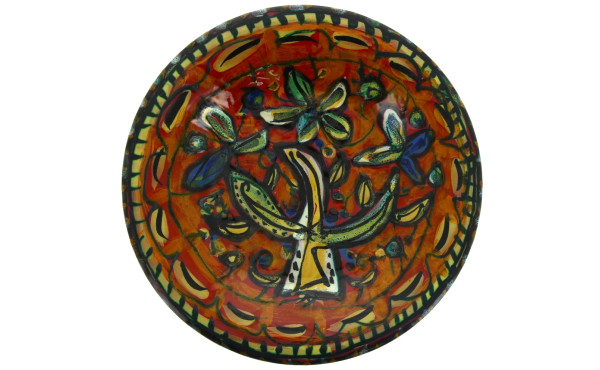 Paul YVAIN (1919-2007) - Assiette en faï