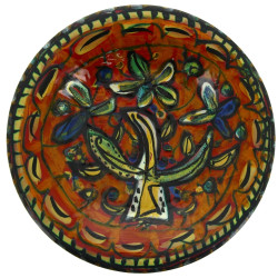 Paul YVAIN (1919-2007) - Assiette en faï