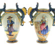 HENRIOT QUIMPER - Belle paire de vases o